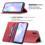 Custodia in pelle antifurto con blocco magnetico RFID con supporto, slot per carte e portafoglio, For Xiaomi Redmi 9A, For Xiaomi Redmi 9C / Poco C31, For Xiaomi Redmi 9, For Xiaomi Redmi 10, For Xiaomi Redmi Note 9/Redmi 10X 4G                        ...