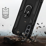 Custodia protettiva antiurto in TPU + PC con supporto girevole a 360 gradi, For Samaung Galaxy S22 5G, For Samaung Galaxy S22+ 5G, For Samaung Galaxy S22 Ultra 5G