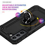 Custodia protettiva antiurto in TPU + PC con supporto girevole a 360 gradi, For Samaung Galaxy S22 5G, For Samaung Galaxy S22+ 5G, For Samaung Galaxy S22 Ultra 5G