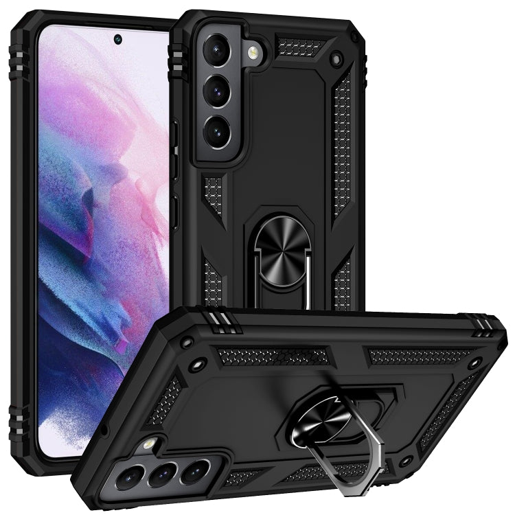 Custodia protettiva antiurto in TPU + PC con supporto girevole a 360 gradi, For Samaung Galaxy S22 5G, For Samaung Galaxy S22+ 5G, For Samaung Galaxy S22 Ultra 5G