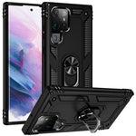 Custodia protettiva antiurto in TPU + PC con supporto girevole a 360 gradi, For Samaung Galaxy S22 5G, For Samaung Galaxy S22+ 5G, For Samaung Galaxy S22 Ultra 5G
