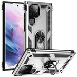 Custodia protettiva antiurto in TPU + PC con supporto girevole a 360 gradi, For Samaung Galaxy S22 5G, For Samaung Galaxy S22+ 5G, For Samaung Galaxy S22 Ultra 5G