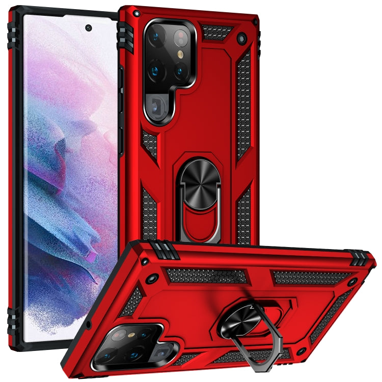 Custodia protettiva antiurto in TPU + PC con supporto girevole a 360 gradi, For Samaung Galaxy S22 5G, For Samaung Galaxy S22+ 5G, For Samaung Galaxy S22 Ultra 5G