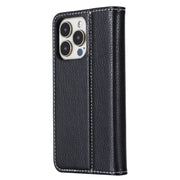 GEBEI PU+TPU Custodia protettiva a ribaltamento orizzontale con supporto e slot per schede, For iPhone 13, For iPhone 13 Pro, For iPhone 13 Pro Max