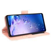 Custodia in pelle a vibrazione orizzontale con motivo a pelle di vitello con supporto, slot per schede e cornice per foto, For Sharp Aquos Zero6, For Umidigi A11 Pro Max