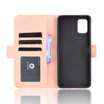 Custodia portafoglio in pelle con slot carte e supporto