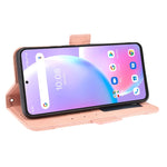 Custodia portafoglio in pelle con slot carte e supporto