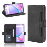 Custodia portafoglio in pelle con slot carte e supporto