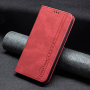 Custodia in pelle antifurto con blocco magnetico RFID con supporto, slot per carte e portafoglio, For iPhone 13 mini, For iPhone 13, For iPhone 13 Pro, For iPhone 13 Pro Max, For iPhone 12 mini, For iPhone 12 / 12 Pro