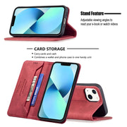 Custodia in pelle antifurto con blocco magnetico RFID con supporto, slot per carte e portafoglio, For iPhone 13 mini, For iPhone 13, For iPhone 13 Pro, For iPhone 13 Pro Max, For iPhone 12 mini, For iPhone 12 / 12 Pro