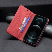 Custodia in pelle antifurto con blocco magnetico RFID con supporto, slot per carte e portafoglio, For iPhone 12 Pro Max, For iPhone 11, For iPhone 11 Pro, For iPhone 11 Pro Max, For iPhone X / XS, For iPhone XR