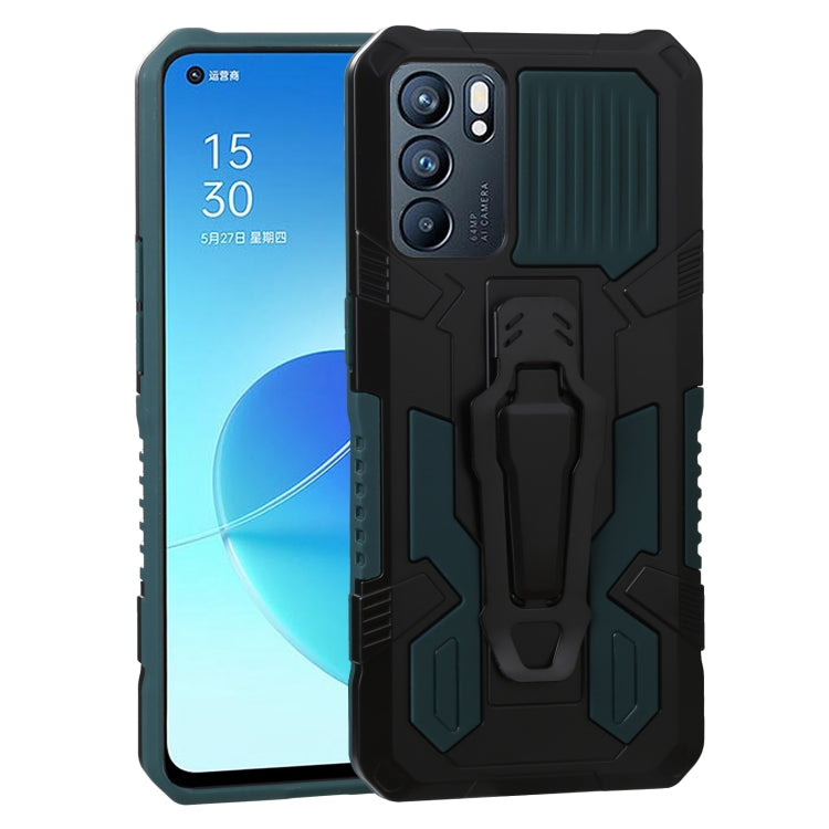 Armor Warrior Custodia protettiva antiurto per PC + TPU, For OPPO Reno6