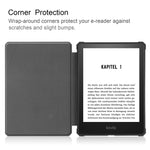 Custodia in pelle per tablet a vibrazione orizzontale in TPU con struttura a ruota di tensione in tinta unita con funzione Sleep / Wake-up, For Amazon Kindle Paperwhite 2021