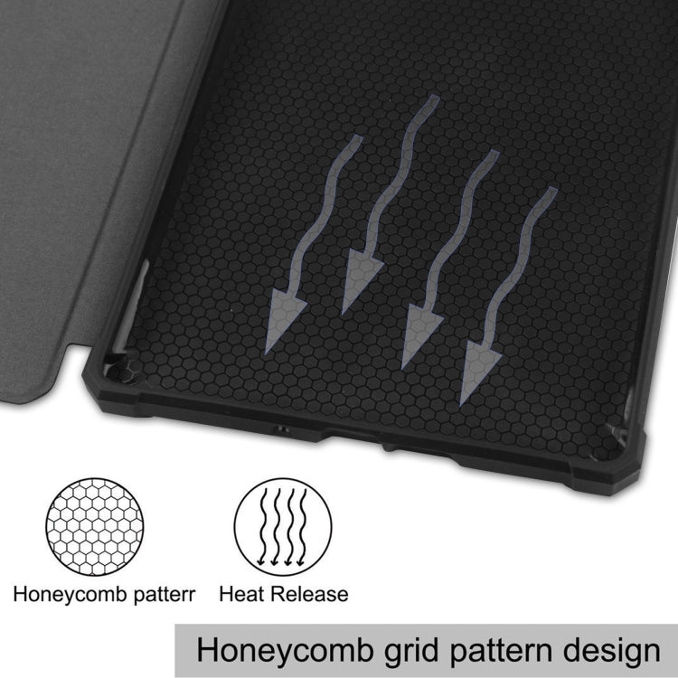 Custodia in pelle per tablet a vibrazione orizzontale in TPU con struttura a ruota di tensione in tinta unita con funzione Sleep / Wake-up, For Amazon Kindle Paperwhite 2021