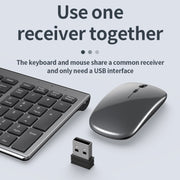 109 Set tastiera mouse wireless Bluetooth a tre modalità, Three-mode Keyboard Mouse Set