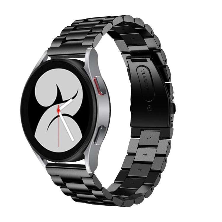 Cinturino di ricambio per cinturino di ricambio in acciaio inossidabile a tre sfere a testa piatta universale, For Samsung Galaxy Watch4 40mm/44mm, For Samsung Galaxy Watch4 Classic 42mm/46mm