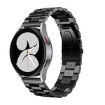 Cinturino di ricambio per cinturino di ricambio in acciaio inossidabile a tre sfere a testa piatta universale, For Samsung Galaxy Watch4 40mm/44mm, For Samsung Galaxy Watch4 Classic 42mm/46mm
