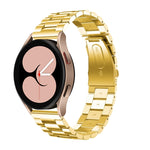 Cinturino di ricambio per cinturino di ricambio in acciaio inossidabile a tre sfere a testa piatta universale, For Samsung Galaxy Watch4 40mm/44mm, For Samsung Galaxy Watch4 Classic 42mm/46mm
