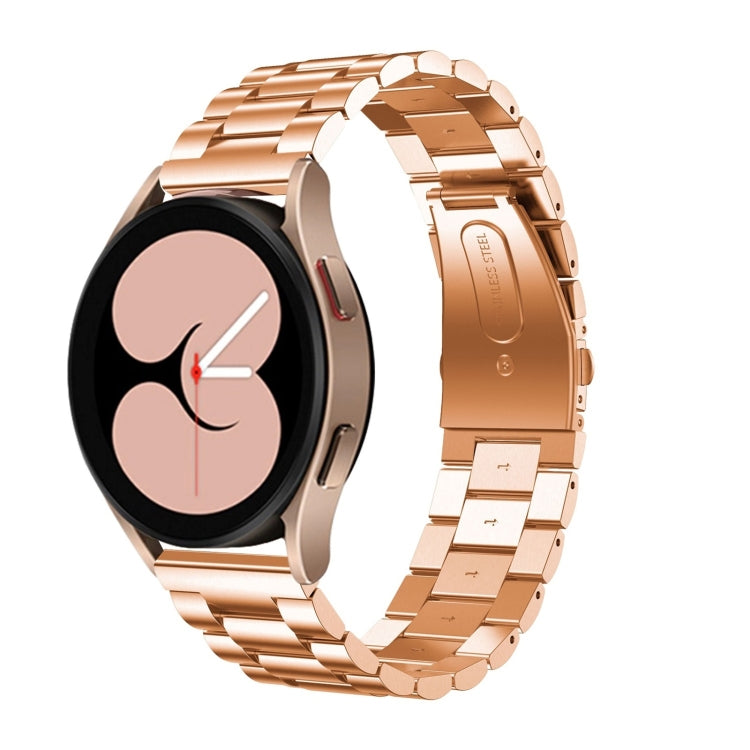 Cinturino di ricambio per cinturino di ricambio in acciaio inossidabile a tre sfere a testa piatta universale, For Samsung Galaxy Watch4 40mm/44mm, For Samsung Galaxy Watch4 Classic 42mm/46mm