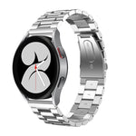 Cinturino di ricambio per cinturino di ricambio in acciaio inossidabile a tre sfere a testa piatta universale, For Samsung Galaxy Watch4 40mm/44mm, For Samsung Galaxy Watch4 Classic 42mm/46mm