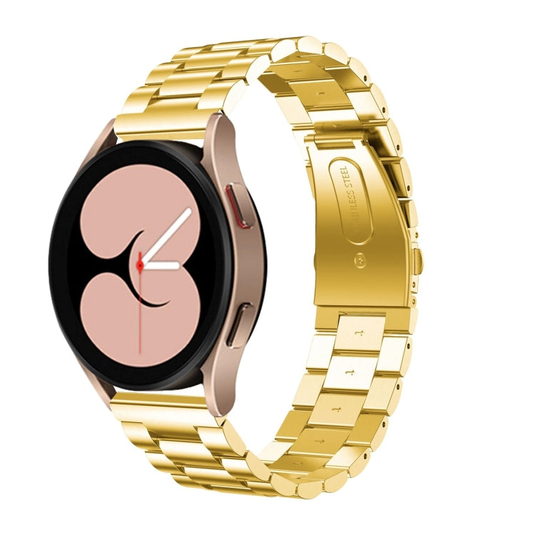 Cinturino di ricambio per cinturino di ricambio in acciaio inossidabile a tre sfere a testa piatta universale, For Samsung Galaxy Watch4 40mm/44mm, For Samsung Galaxy Watch4 Classic 42mm/46mm