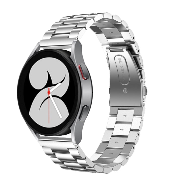 Cinturino di ricambio per cinturino di ricambio in acciaio inossidabile a tre sfere a testa piatta universale, For Samsung Galaxy Watch4 40mm/44mm, For Samsung Galaxy Watch4 Classic 42mm/46mm