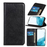 Custodia portafoglio in pelle con slot carte per Galaxy S22