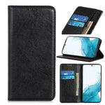 Custodia portafoglio in pelle con slot carte per Galaxy S22
