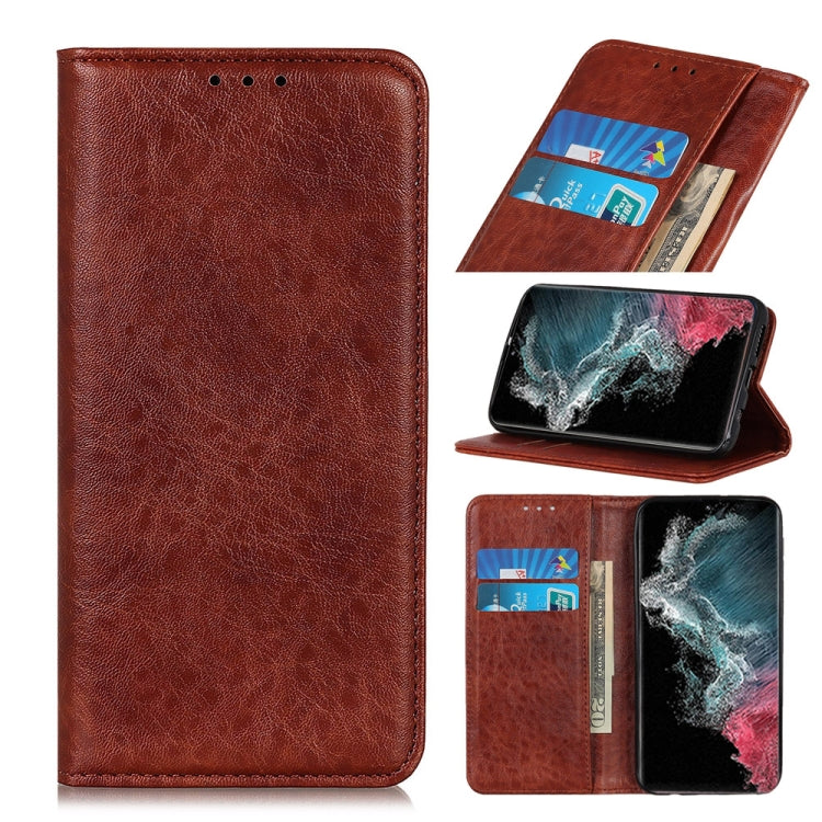 Custodia portafoglio in pelle con slot carte per Galaxy S22
