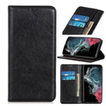 Custodia portafoglio in pelle con slot carte per Galaxy S22