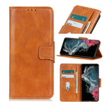 Mirren Crazy Horse Texture Custodia in pelle orizzontale a conchiglia con supporto, slot per carte e portafoglio, For Samsung Galaxy S22 5G, For Samsung Galaxy S22+ 5G, For Samsung Galaxy S22 Ultra 5G