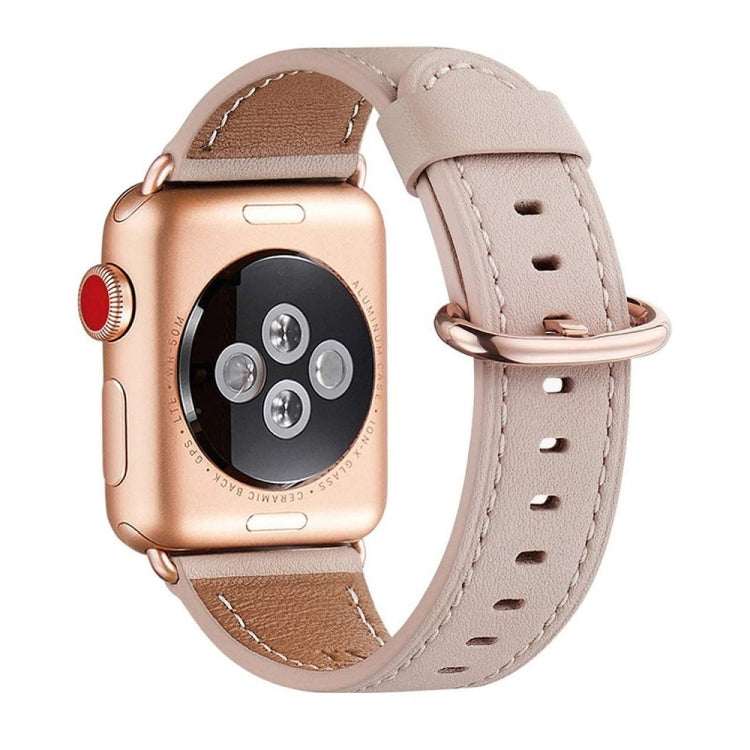 Cinturino di ricambio cinturino in pelle con fibbia classica per Apple Watch Series, 7 41mm / 6&SE&5&4 40mm / 3&2&1 38mm, 7 45mm / 6&SE&5&4 44mm / 3&2&1 42mm