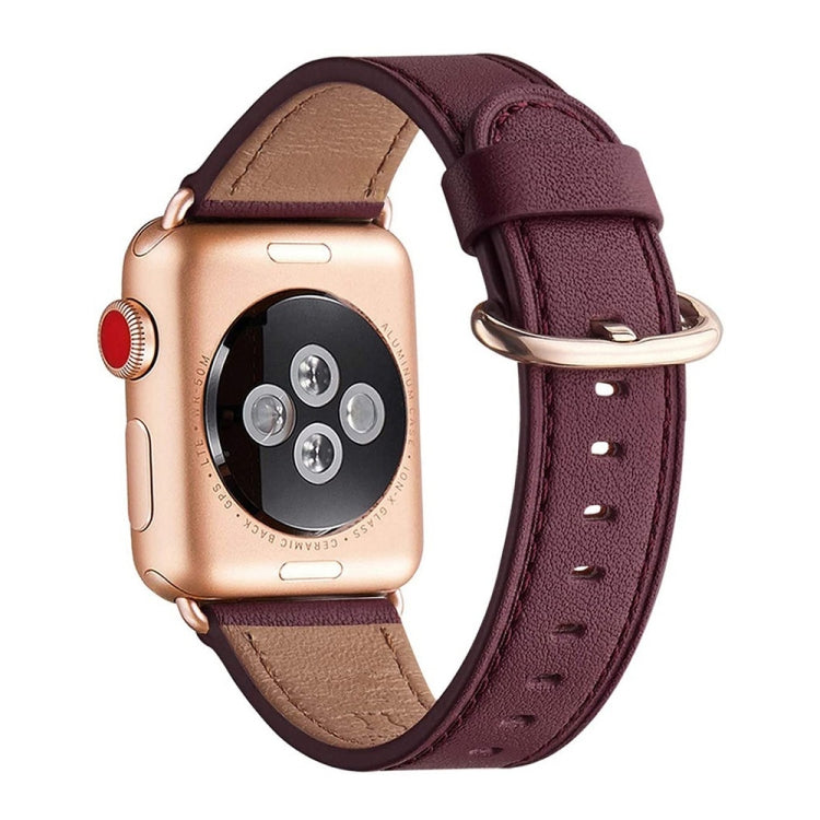 Cinturino di ricambio cinturino in pelle con fibbia classica per Apple Watch Series, 7 41mm / 6&SE&5&4 40mm / 3&2&1 38mm, 7 45mm / 6&SE&5&4 44mm / 3&2&1 42mm