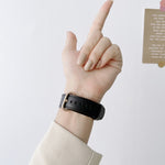 Cinturino di ricambio cinturino in pelle con fibbia classica per Apple Watch Series, 7 41mm / 6&SE&5&4 40mm / 3&2&1 38mm, 7 45mm / 6&SE&5&4 44mm / 3&2&1 42mm