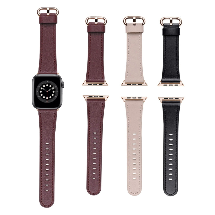 Cinturino di ricambio cinturino in pelle con fibbia classica per Apple Watch Series, 7 41mm / 6&SE&5&4 40mm / 3&2&1 38mm, 7 45mm / 6&SE&5&4 44mm / 3&2&1 42mm