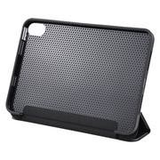 GEBEI Custodia in pelle per tablet ribaltabile orizzontale antiurto con supporto a tre pieghe, For iPad mini 2024 / mini 6