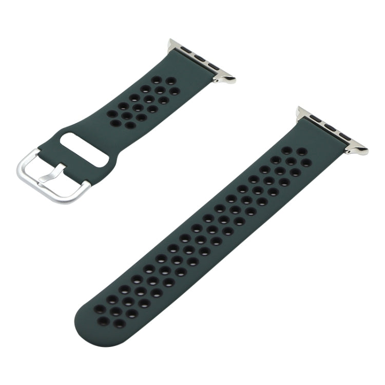 Cinturino di ricambio in silicone per Apple Watch Series, 7 45mm / 6&SE&5&4 44mm / 3&2&1 42mm