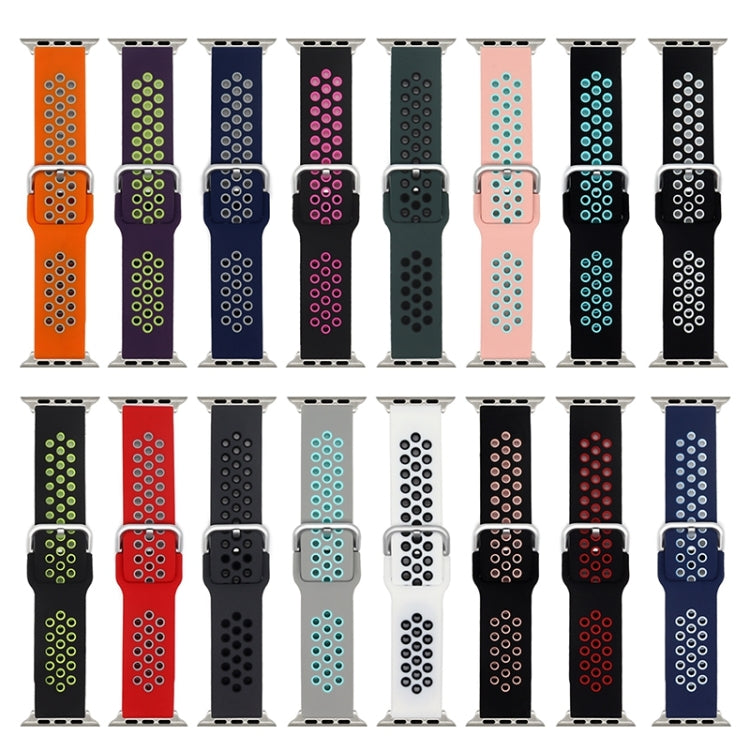 Cinturino di ricambio in silicone per Apple Watch Series, 7 45mm / 6&SE&5&4 44mm / 3&2&1 42mm