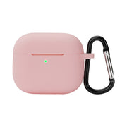 Custodia protettiva in silicone per auricolari wireless con gancio per AirPods 3