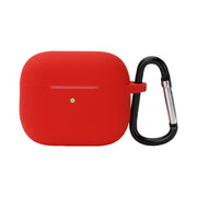 Custodia protettiva in silicone per auricolari wireless con gancio per AirPods 3