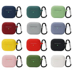 Custodia protettiva in silicone con gancio per AirPods 3
