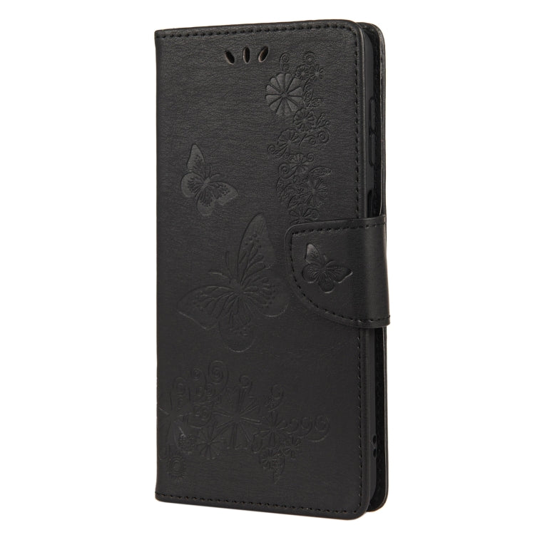 Custodia per telefono in pelle flip orizzontale goffrata farfalla con slot per schede e supporto, For Samsung Galaxy A13 5G