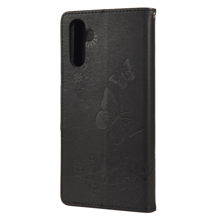 Custodia per telefono in pelle flip orizzontale goffrata farfalla con slot per schede e supporto, For Samsung Galaxy A13 5G