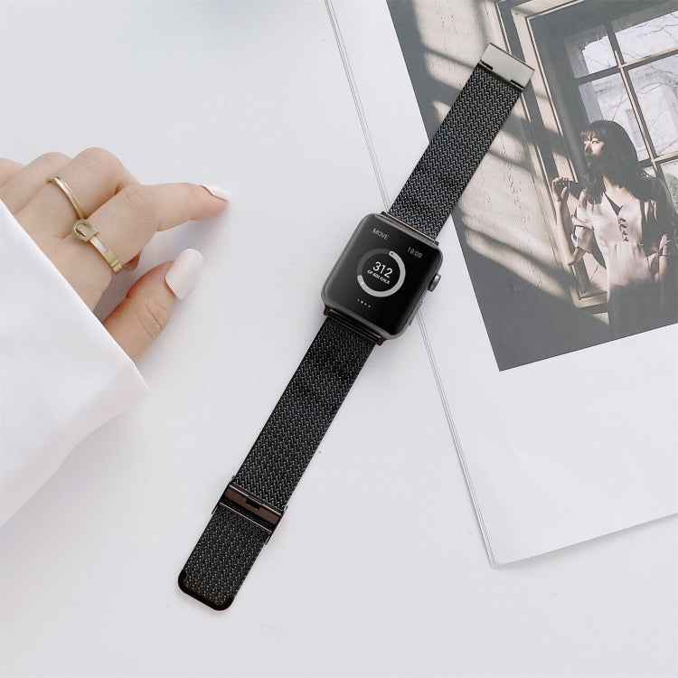 Cinturino di ricambio per cinturino in acciaio dritto con fibbia a forma di V per la serie Apple Watch, 7 41mm / 6&SE&5&4 40mm / 3&2&1 38mm, 7 45mm / 6&SE&5&4 44mm / 3&2&1 42mm