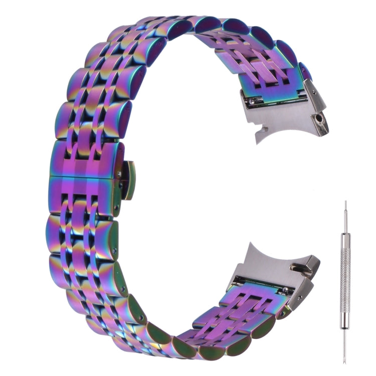 Cinturino di ricambio per cinturino in acciaio inossidabile a sette sfere, For Samsung Galaxy Watch4 40mm/44mm
