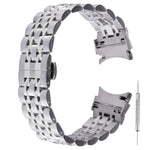 Cinturino di ricambio per cinturino in acciaio inossidabile a sette sfere, For Samsung Galaxy Watch4 40mm/44mm