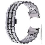 Cinturino di ricambio per cinturino in acciaio inossidabile a sette sfere, For Samsung Galaxy Watch4 40mm/44mm