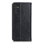Custodia per telefono in pelle a vibrazione orizzontale con struttura magnetica Crazy Horse con supporto e slot per schede, For Samsung Galaxy A13 5G