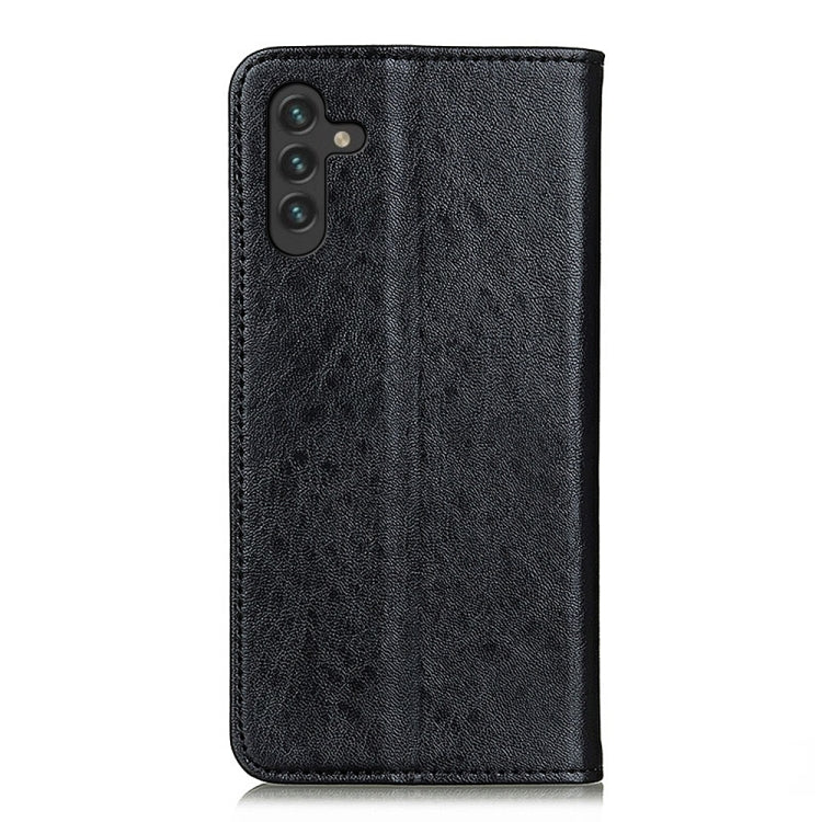 Custodia per telefono in pelle a vibrazione orizzontale con struttura magnetica Crazy Horse con supporto e slot per schede, For Samsung Galaxy A13 5G