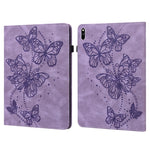Custodia per tablet in pelle flip orizzontale con motivo a farfalla in rilievo, For Huawei MatePad Pro 10.8 2021 / 2018, For Huawei MatePad 11 2021, For Huawei MediaPad T3 10 9.6 inch, For Huawei MatePad T10S